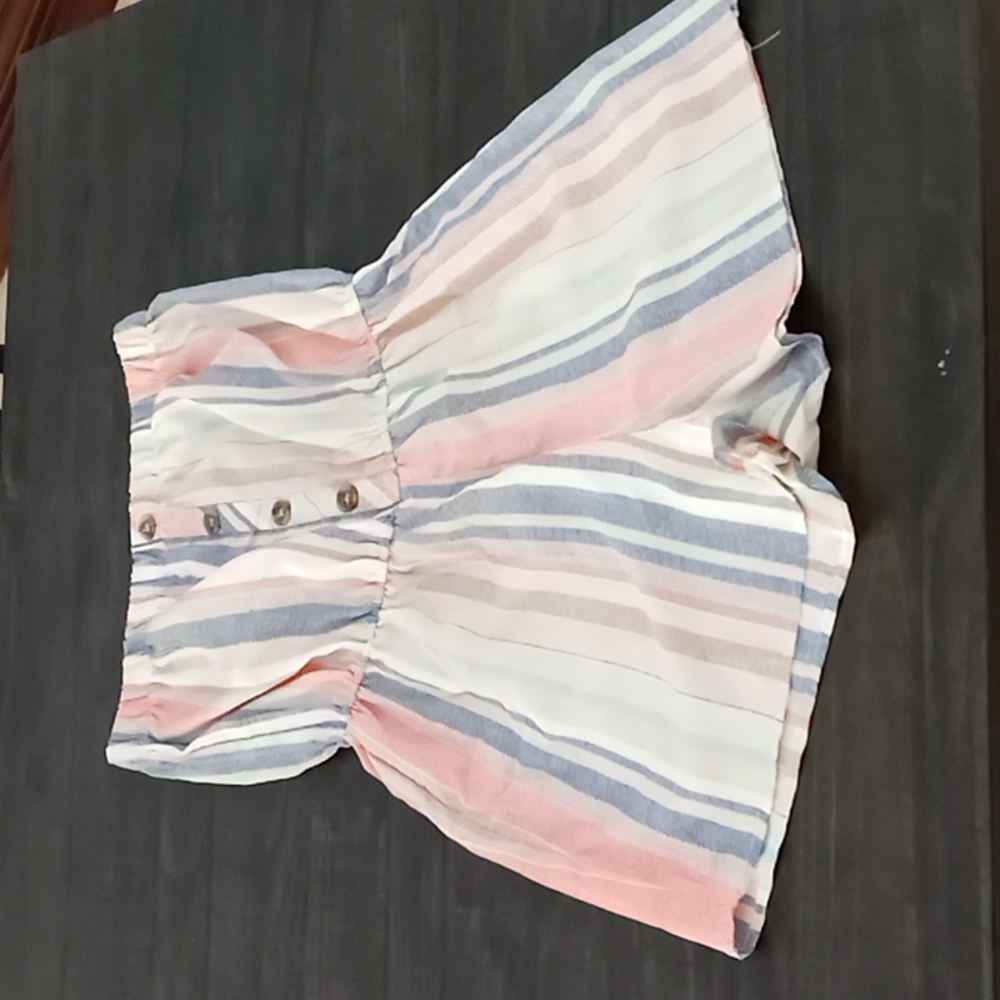 Striped Romper size large